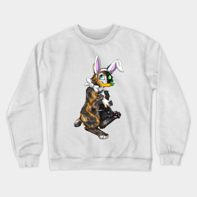 Bobtail BunnyCat: Chimera (White) Crewneck Sweatshirt by spyroid101